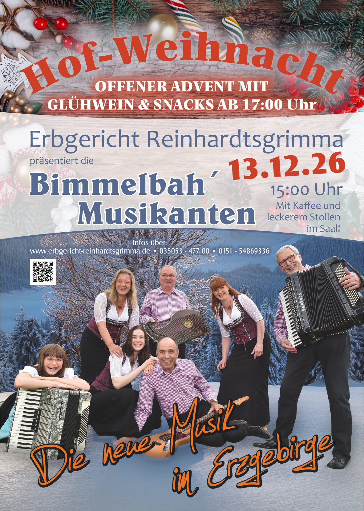 Plakat: Weihnacht mit der Bimmelbah’